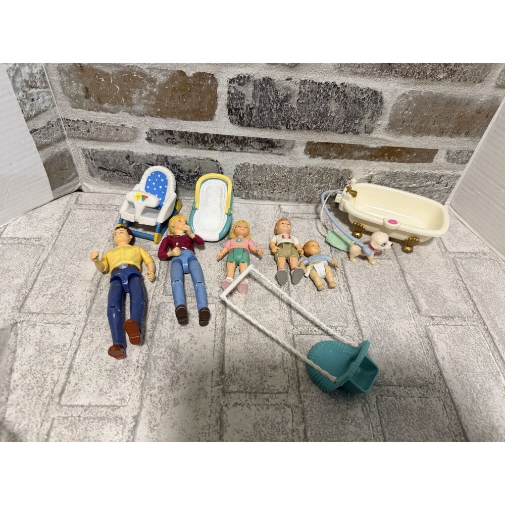 Vintage Fisher Price Loving Family Lot